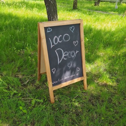 Двосторонній штендер для надписів (Палісандр)