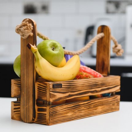 Корзинка з ручкою великого розміру (Випалений)