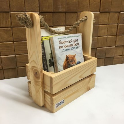Корзинка із ручкою середнього розміру (Олія для деревини)