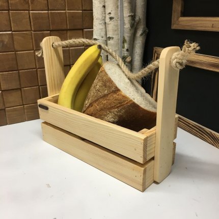 Корзинка з ручкою великого розміру (Олія для деревини)