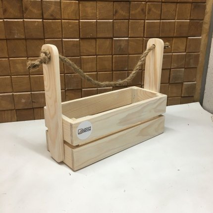 Корзинка з ручкою великого розміру (Білий відтінок)