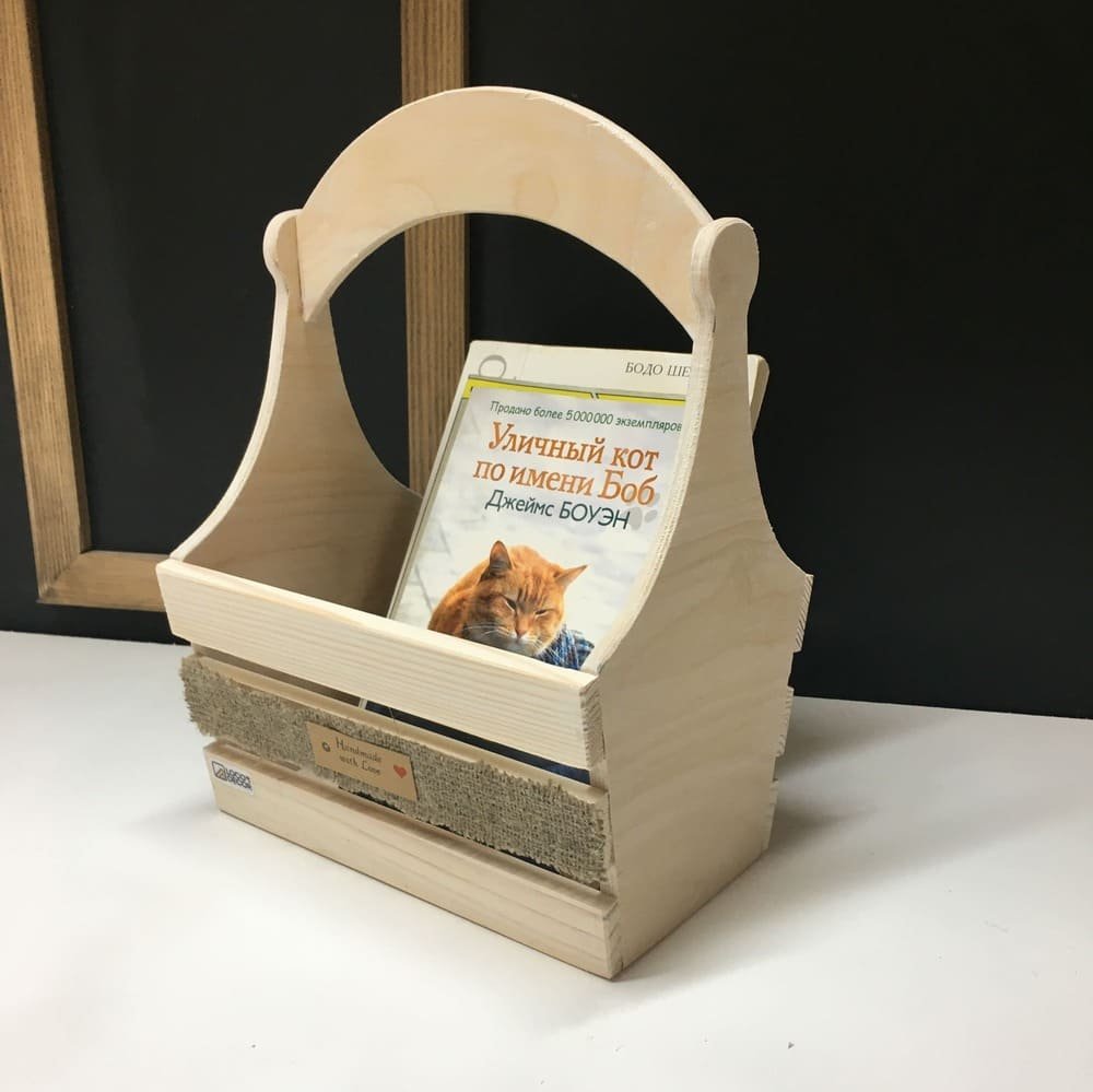 Корзинка із заокругленою ручкою (Білий відтінок)
